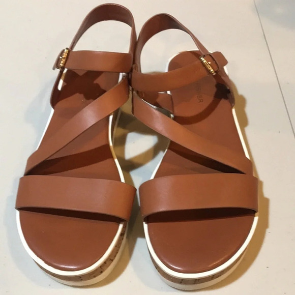 Marc Fisher Goget Strappy Sandal Open Toe Natural Color-Size 8 - Picture 7 of 10